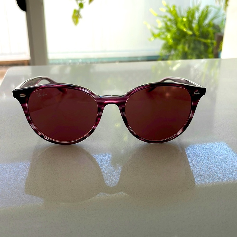Ray-Ban Dark Violet Striped Bordeaux Havana Shades